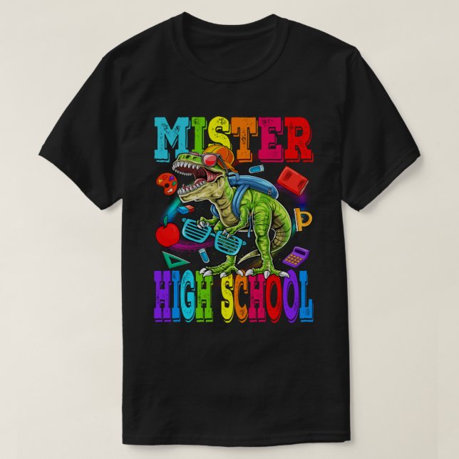 Herr Typ Monster Truck Dinosaur Fir T-Shirt (Design vorne)