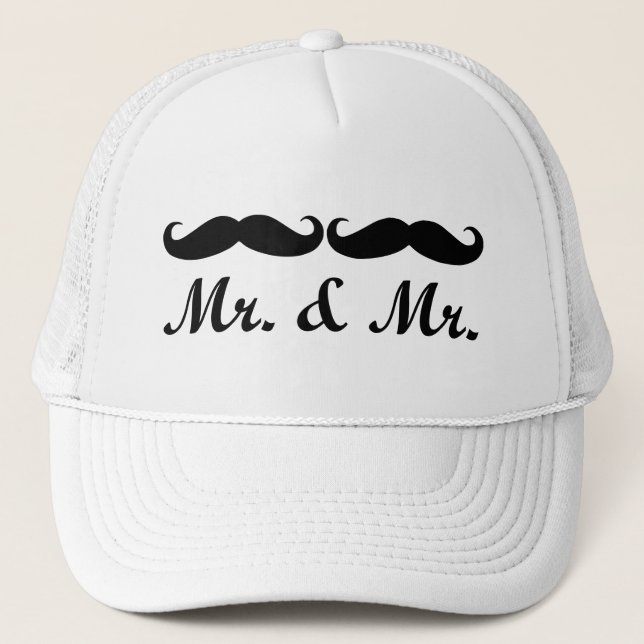 HERR-U. EHE-HUT HERR-MUSTACHE TRUCKERKAPPE (Vorderseite)