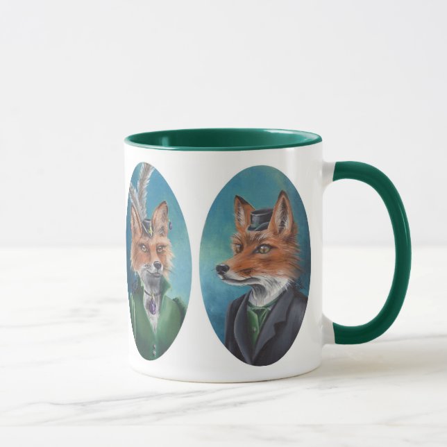 Herr-u. Frau-Fox Mug Fox Mug viktorianische Tasse (Rechts)