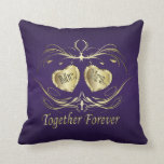 Herr u. Frau Together Forever | personifizieren Kissen<br><div class="desc">Romantisches Throw Kissen für die glücklich verheirateten Paare in schönem Lila. Ein Andenken für die Jungvermählten! 100% Besonders anfertigen-fähig. Füllen Sie die Kästen aus oder klicken Sie an BESONDERS ANFERTIGEN ES Knopf zur Änderung, bewegen Sie, löschen Sie oder addieren Sie Text oder Grafiken. Wenn Sie irgendwelche Fragen über dieses Produkt...</div>