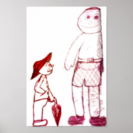 Herr Umbrella und sein Freund Poster