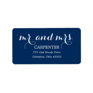 Herr und Frau Address Labels Adressaufkleber