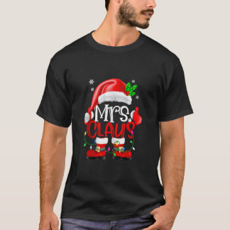Herr und Frau Claus Paares Familie Weihnachten Wei T-Shirt
