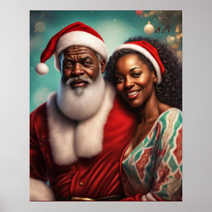 Herr- und Frau-Claus-Wandposter Poster