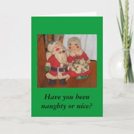 Herr und Frau Claus Weihnachtskarte Feiertagskarte