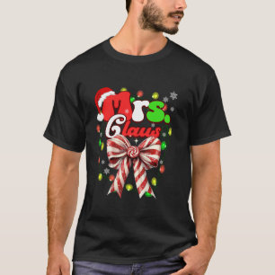Herr und Frau Claus Weihnachtspaare Coquette Bow C T-Shirt