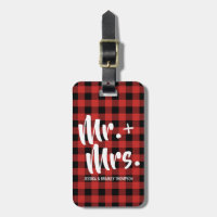 Herr und Frau Couple Red Buffalo Plaid