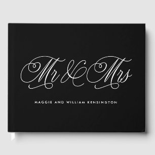 Herr und Frau EDITABLE COLOR Wedding Guest Book Gästebuch
