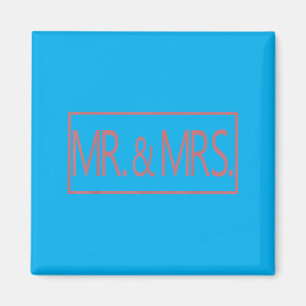 Herr und Frau Ehepaar Ehemann Ehefrau Hochzeit Magnet