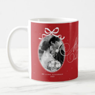 Herr und Frau Elegant Schrift Foto Kaffeetasse