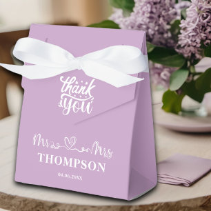 Herr und Frau Elegant Simple   Lilac Lila Geschenkschachtel