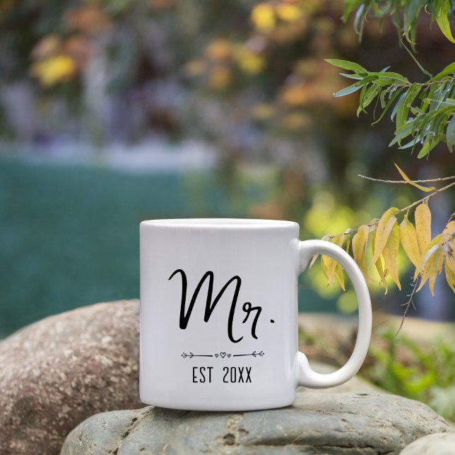 Herr und Frau Est Wedding Weihnachtsgeschenk für P Tasse (Von Creator hochgeladen)
