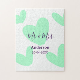 Herr und Frau Familienname Datum Jahr Hochzeitsges Puzzle