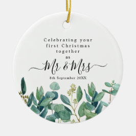 Herr und Frau First Christmas Keramik Ornament