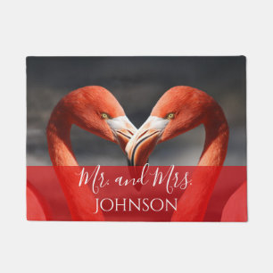 Herr und Frau Flamingos in der Liebe Fußmatte
