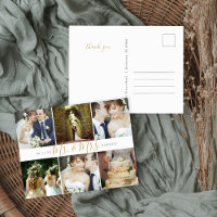 Herr und Frau Foto Collage Wedding Vielen Dank