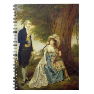 Herr und Frau Fraser, c.1785-90 (Öl auf Leinwand) Notizblock