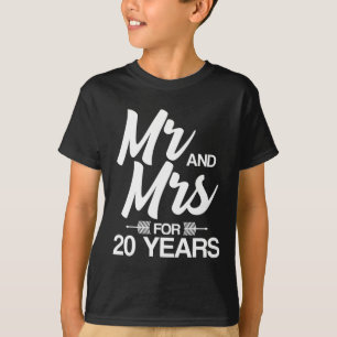 Herr und Frau für 20 Jahre 20 Jahre T-Shirt