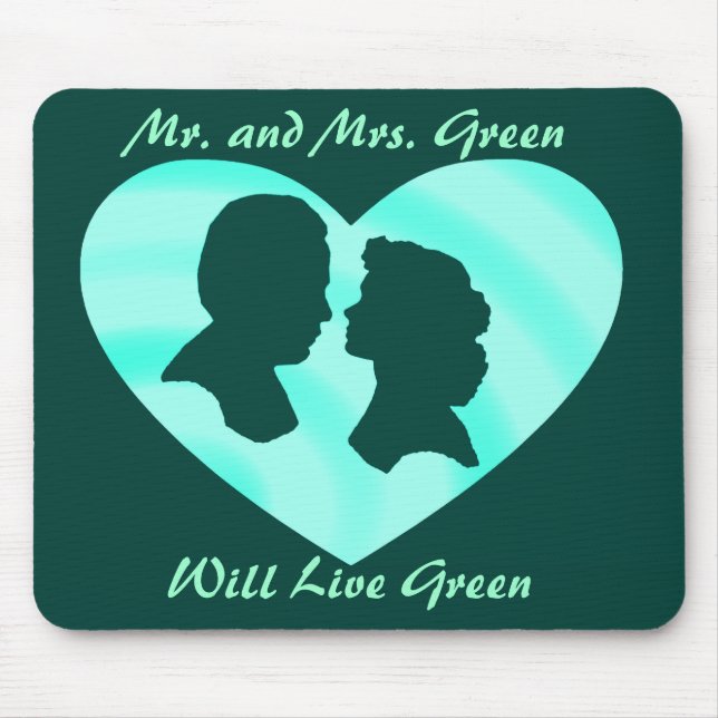 HERR UND FRAU GREEN, LEBEN GRÜN--MOUSEPAD MOUSEPAD (Vorne)