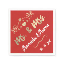 Herr und Frau Heart Red Ruby Champaigne Gold