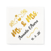 Herr und Frau Hearts Schwarz-weiß Champaigne Gold