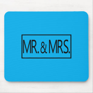 Herr und Frau Hochzeits-Honeymoon Ehemann Ehefrau Mousepad