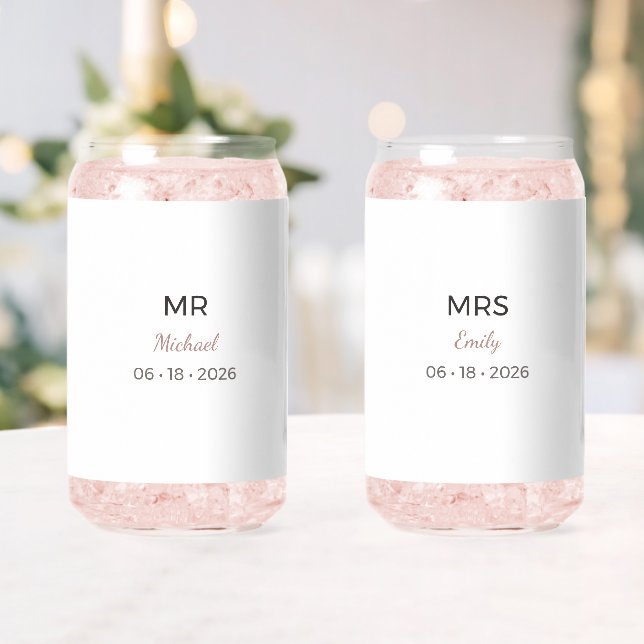 Herr und Frau Hochzeitsgläser | Romantisches Toast Dosenglas (Insitu (Hochzeit))