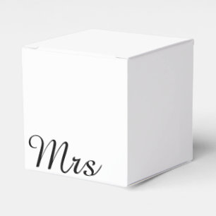 Herr und Frau   Modernes, elegantes Paar Geschenkschachtel