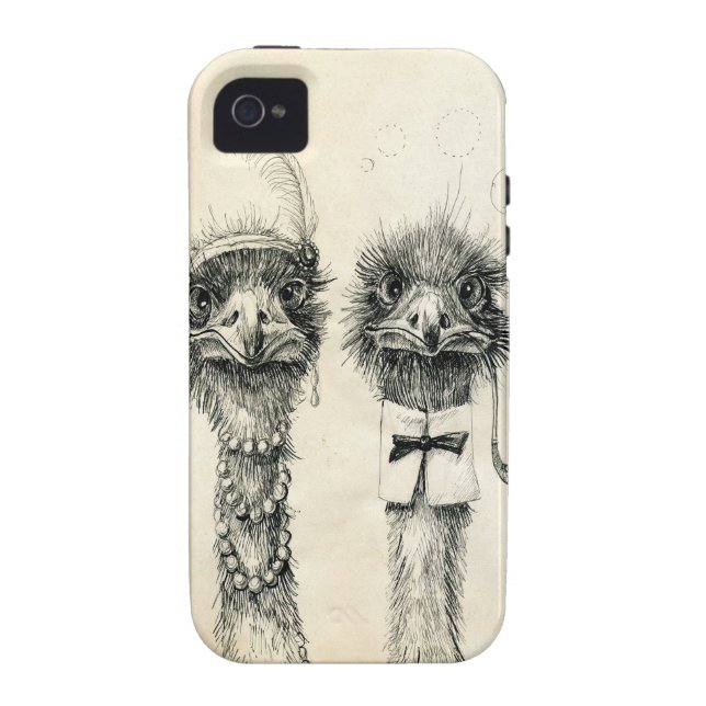Herr und Frau Ostrich Case-Mate iPhone Hülle (Rückseite)