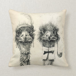 Herr und Frau Ostrich Kissen