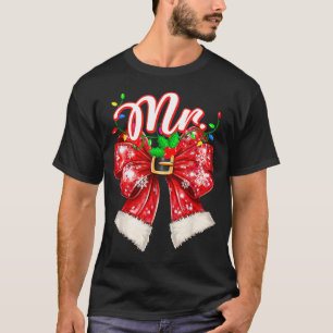 Herr und Frau Paare Kokette Schleife Familie Weihn T-Shirt