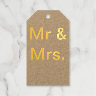 Herr und Frau Paare nennen Monogramm Text einfache Geschenkanhänger