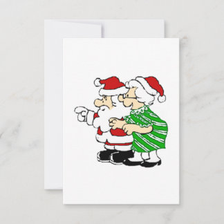 Herr und Frau Santa Claus Einladung