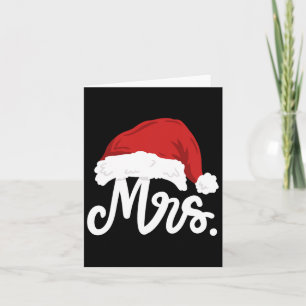 Herr und Frau Santa Claus Paare treffen Weihnachte Karte