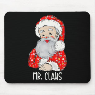 Herr und Frau Santa Claus Paare treffen Weihnachte Mousepad