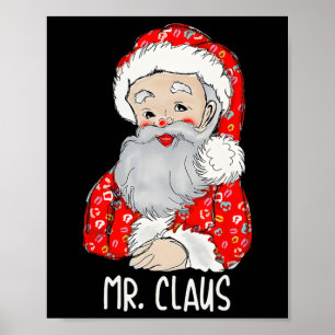 Herr und Frau Santa Claus Paare treffen Weihnachte Poster