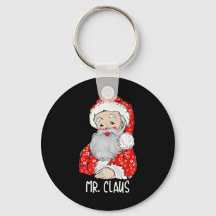 Herr und Frau Santa Claus Paare treffen Weihnachte Schlüsselanhänger
