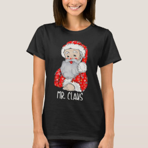Herr und Frau Santa Claus Paare treffen Weihnachte T-Shirt