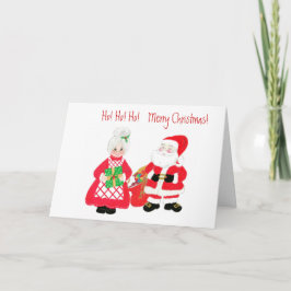 Herr und Frau Santa Grußkarte Feiertagskarte