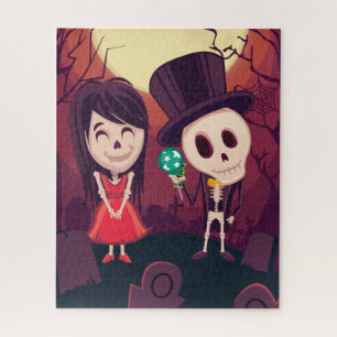 Herr und Frau Skelett-Puzzle Puzzle