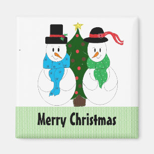 Herr und Frau Snow Magnet