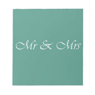Herr und Frau Typography Notizblock