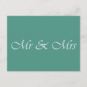 Herr und Frau Typography Postkarte