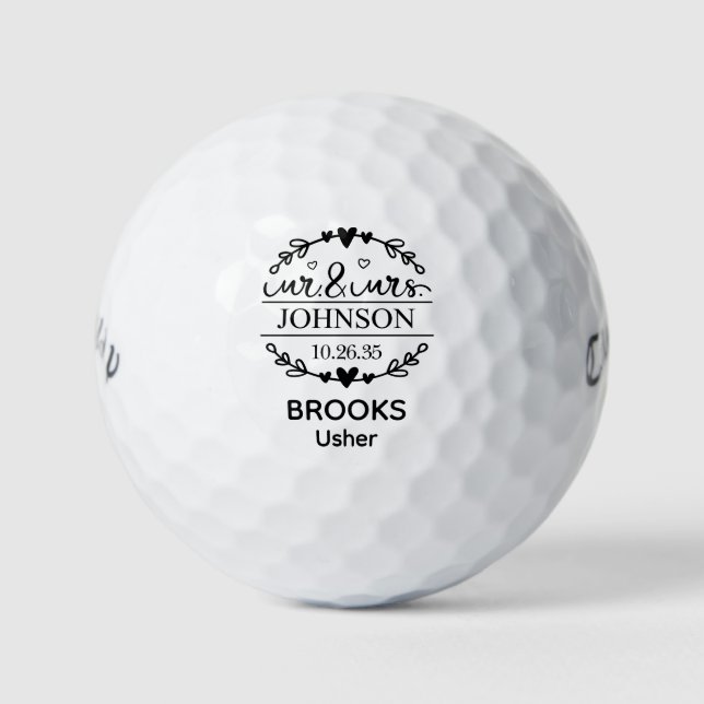 Herr und Frau Usher Golfball (Vorderseite)