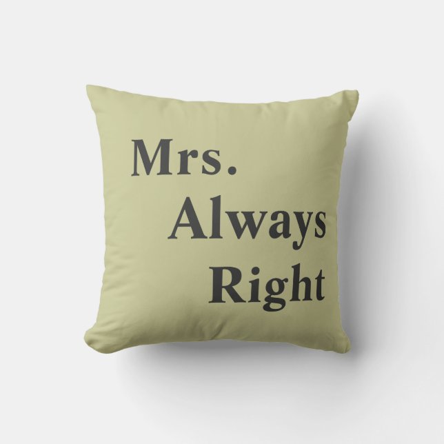 Herr und Frau Wedding Couple Pillows Kissen (Vorderseite)