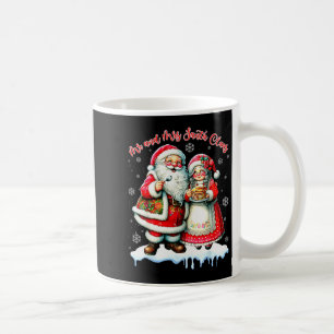 Herr und Frau Weihnachtsmann Weihnachten passende  Kaffeetasse