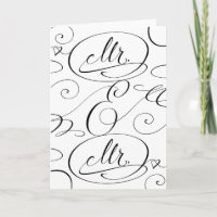 Herr und Herr Gay Couple Glückwunschkarte