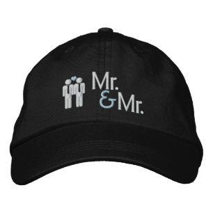 Herr und Herr Gay Wedding Bestickte Baseballkappe