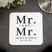 Herr und Herr Schwarz-Weiß-Hochzeit