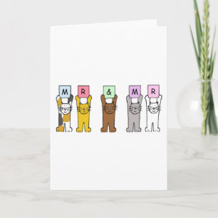 Herr und Herr Wedding Glückwunsch Karte